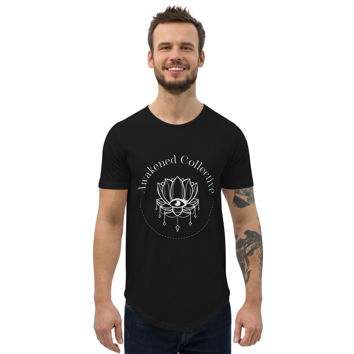 Awakened Collection Men's Curved Hem T-Shirt