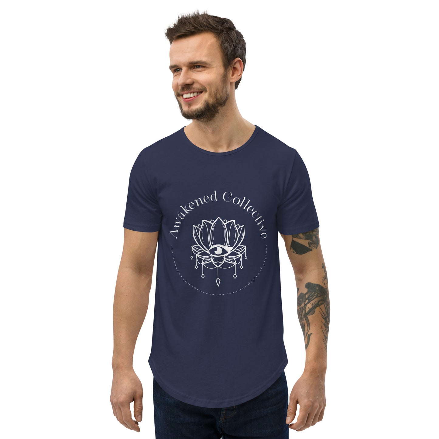 Awakened Collection Men's Curved Hem T-Shirt