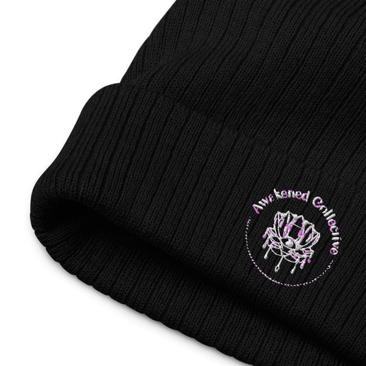 Awakened Collective Ribbed knit beanie